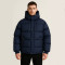 Custom Men's Button Zip Hooded Puffy Jacket Manufacturer | Ginwen
