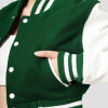 Custom Women's Preppy Cropped Varsity Jacket Manufacturer | Ginwen