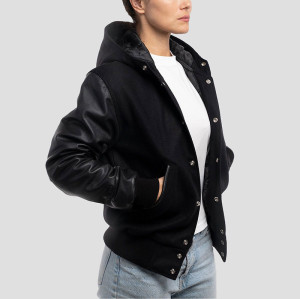 Custom Trendy Street Hooded Varsity Jacket Manufacturer | Ginwen