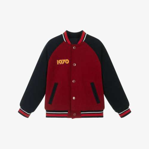 Custom kids vintage embroidered letterman Varsity jacket Manufacturer | Ginwen
