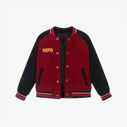 Custom kids vintage embroidered letterman Varsity jacket Manufacturer | Ginwen