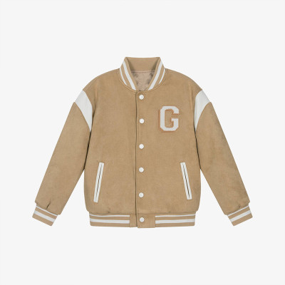 Custom kids vintage embroidered college jacket Manufacturer | Ginwen