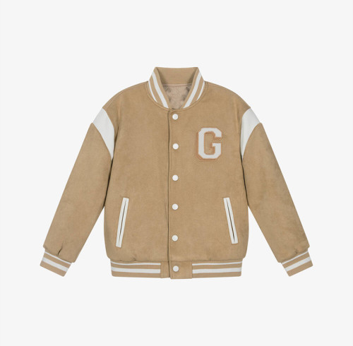 Custom kids vintage embroidered college jacket Manufacturer | Ginwen