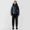 Custom Women's Shiny Slim Fit Hooded Puffy Jacket Manufacturer | Ginwen
