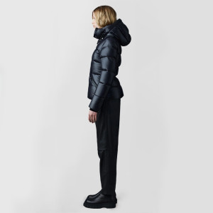 Custom Women's Shiny Slim Fit Hooded Puffy Jacket Manufacturer | Ginwen