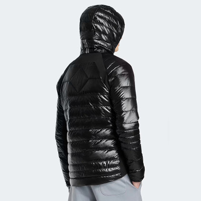Custom Men's Winter Shiny Lightweight Hooded Down Jacket Manufacturers | Ginwen