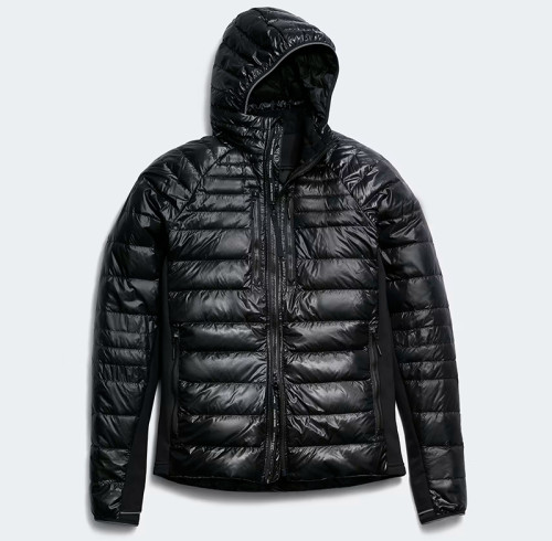 Custom Men's Winter Shiny Lightweight Hooded Down Jacket Manufacturers | Ginwen