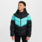 Custom Kids Color Block Hooded Puffer Jacket Manufacturer | Ginwen