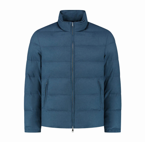 Custom Men's Stand Collar Matte Puffer Jacket Manufacturer | Ginwen