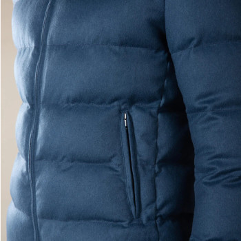 Custom Men's Stand Collar Matte Puffer Jacket Manufacturer | Ginwen