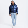 Custom Men's Winter High Gloss Windproof Puffy Jacket Manufacturers | Ginwen
