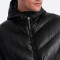 Custom Men's Glossy Black Hooded Winter Puffer Jacket Manufacturer | Ginwen
