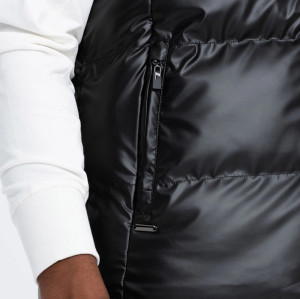 Custom men's winter outdoor smooth puffy vest Manufacturers | Ginwen