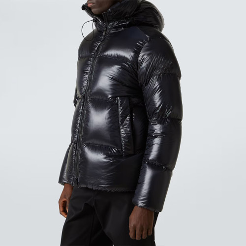 Custom Streetwear Glossy Hooded Puffer Jacket Manufacturer | Ginwen