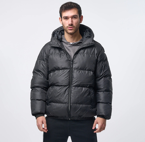 Custom winter warm matte hooded high puffer jacket Manufacturer | Ginwen