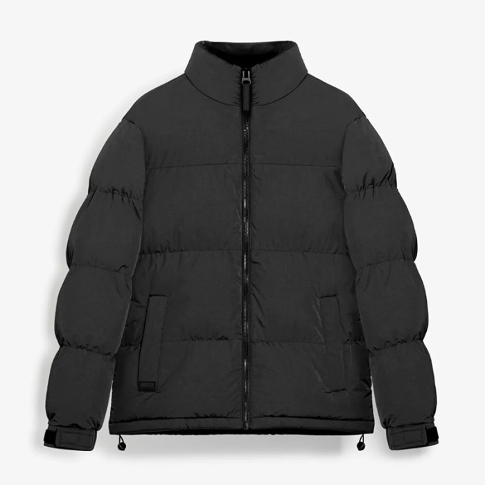 Custom Men’s Winter Warm Black Puffer Jacket Manufacturer | Ginwen