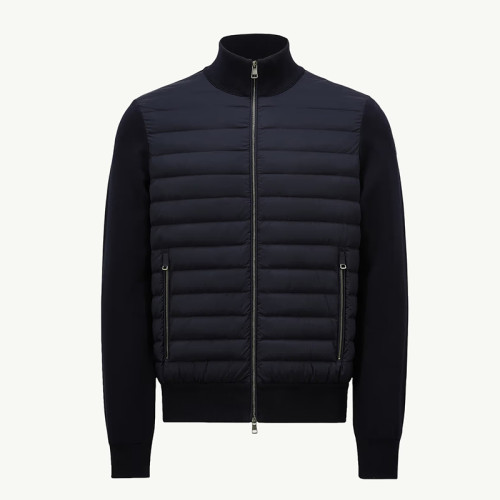 Custom Men’s Lightweight Knit Panel Down Jacket Manufacturer | Ginwen
