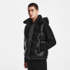Custom Men’s Black Waterproof Hooded Puffer Vest Manufacturers | Ginwen
