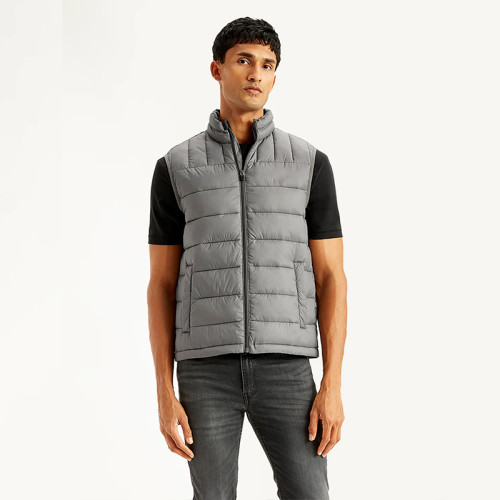 Custom Men’s Casual Lightweight Grey Down Vest Manufacturers | Ginwen