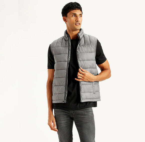 Custom Men’s Casual Lightweight Grey Down Vest Manufacturers | Ginwen
