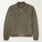 Custom Men Suede Bomber Jacket Manufacturer