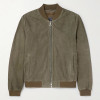 Custom Men Suede Bomber Jacket Manufacturer