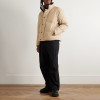 Custom men puffer jacket manufacturer with snap button placket and high neck design