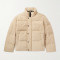 Custom men puffer jacket manufacturer with snap button placket and high neck design