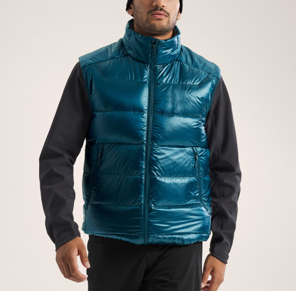 Factory Custom Men Teal Lightweight Puffer Vest Manufacturer