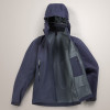 China Factory Men Dark Blue Seam-Sealed Waterproof Jacket Manufacturer