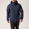 China Factory Men Dark Blue Seam-Sealed Waterproof Jacket Manufacturer