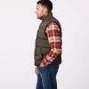 Custom Design Men Olive Green Down Vest Manufacturer