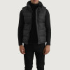 Designer Factory Custom Men Black Matte Down Vest Manufacturer