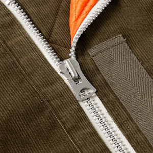 China Factory Custom Men Army Green Corduroy Bomber Jacket Manufacturer