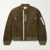 China Factory Custom Men Army Green Corduroy Bomber Jacket Manufacturer