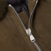 Factory Custom Men Suede Shearling Collar Bomber Jacket Manufacturer