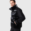 Factory OEM Custom Men's Black Shiny Puffer Vest Manufacturer