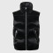 Factory OEM Custom Men's Black Shiny Puffer Vest Manufacturer