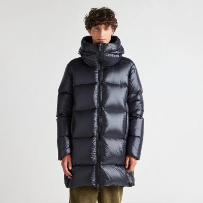 Custom Men Long High-Neck Hooded Puffer Jacket Manufacturer