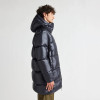 Custom Men Long High-Neck Hooded Puffer Jacket Manufacturer