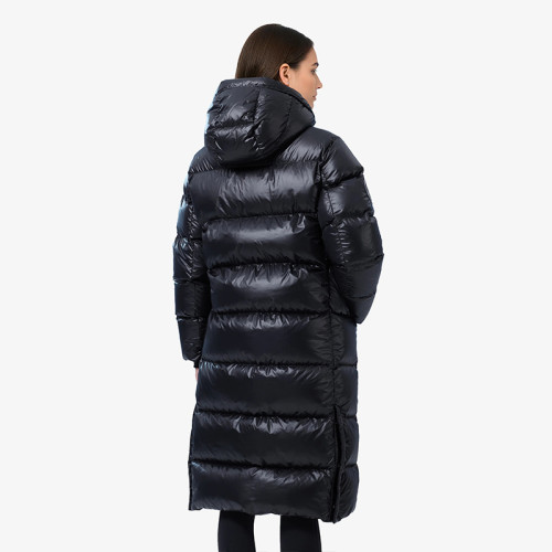 Custom Women Water-Repellent Lightweight and Warm Long Puffer Jacket Manufacturer