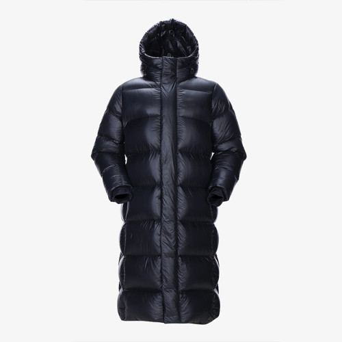 Custom Women Water-Repellent Lightweight and Warm Long Puffer Jacket Manufacturer