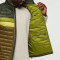 Factory Custom Olive Green Lightweight Color-Blocked Down Vest Manufacturer