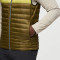 Factory Custom Olive Green Lightweight Color-Blocked Down Vest Manufacturer