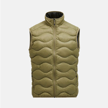 Designer Custom Men's Khaki Green Lightweight Down Vest Manufacturer
