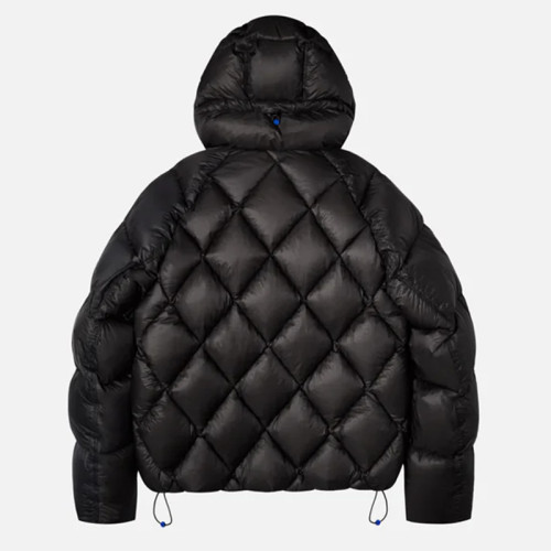 Factory Custom Men Diamond Quilted Hooded Down Jacket Manufacturer