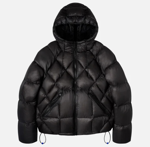 Factory Custom Men Diamond Quilted Hooded Down Jacket Manufacturer