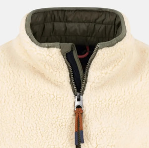 Custom Men Spliced Sherpa Down Jacket Manufacturer