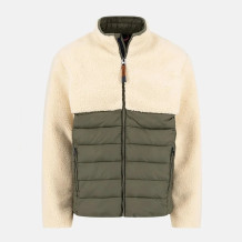 Custom Men Spliced Sherpa Down Jacket Manufacturer