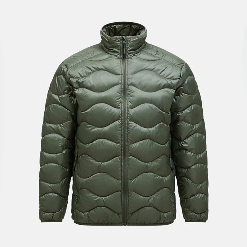 Men Olive Green Lightweight Down Jacket Manufacturer | OEM/ODM Custom Supported